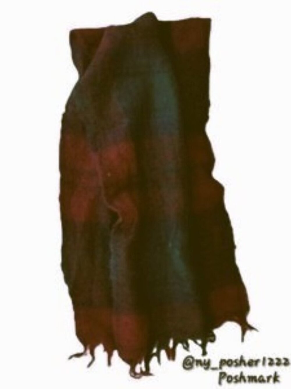 *𝓥𝓲𝓷𝓽𝓪𝓰𝓮 𝗛𝗘𝗔𝗧𝗛𝗘𝗥-𝗚𝗟𝗘𝗡 Scottish Mohair Wool Plaid Scarf 🔴🟢
